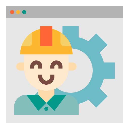Engineering development website people icon