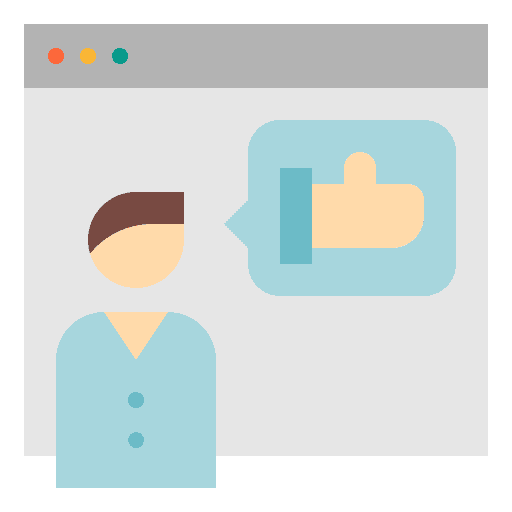 Ux thumb up ui software icon