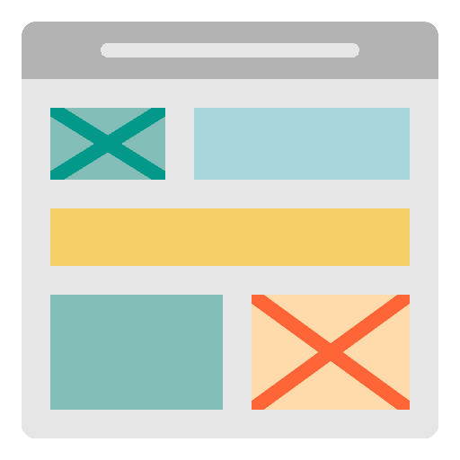 Wireframe ui website interface icon