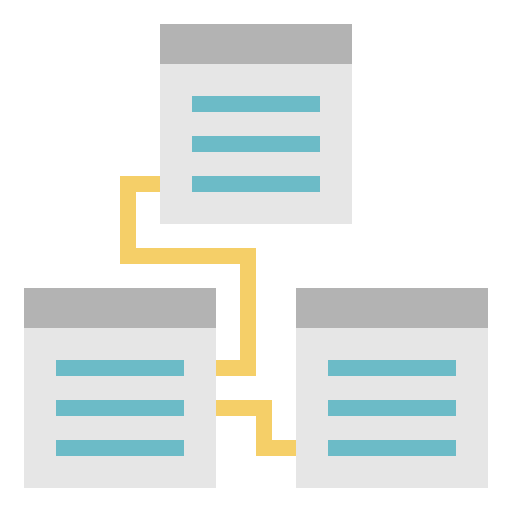 Database interface design anti virus software icon