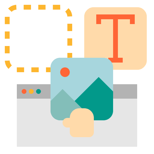 Website technology interface builder icon