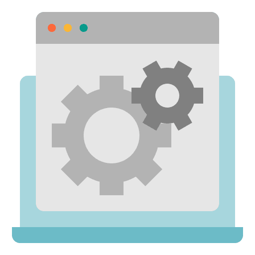 Development settings interface computer icon