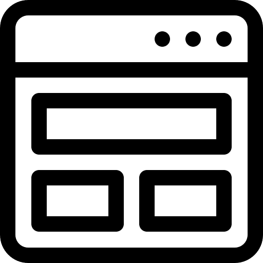 Browser ui web page website icon