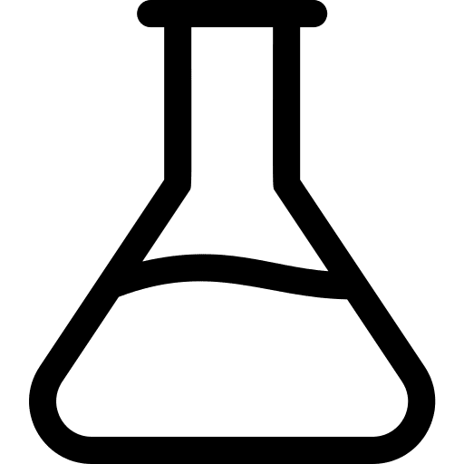 Chemical chemical test tube flasks icon