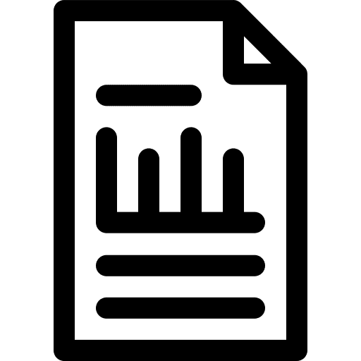 Analysis files and folders seo and web files icon