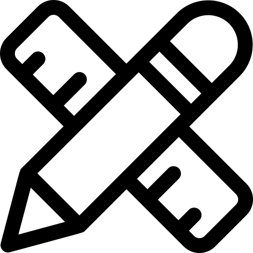 Art edit tools ruler art icon