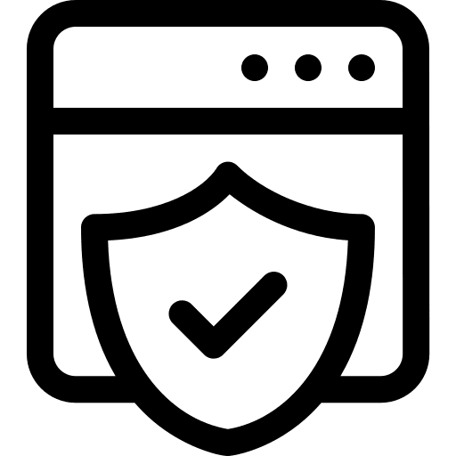 Browser safety website web page icon