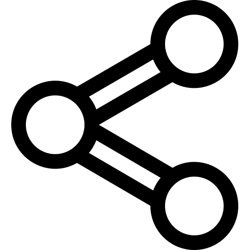 Circles connector multimedia shapes icon