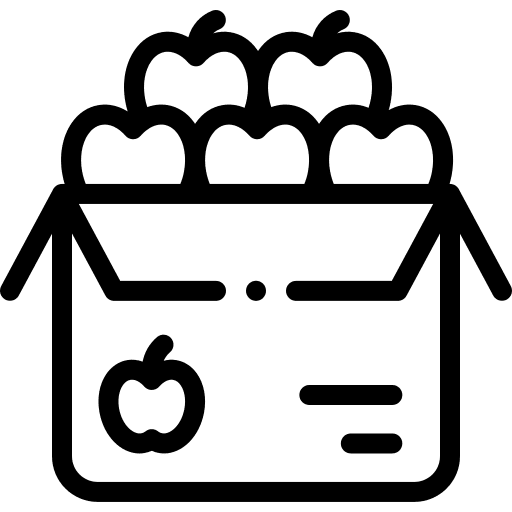 Apples healthy food box apples icon