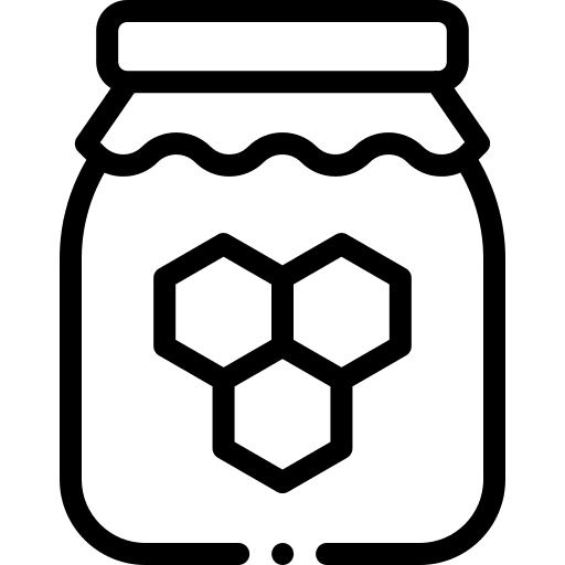 Bee jar organic sweet icon