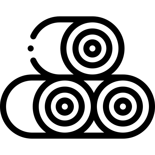 Farm haystack stalk straw icon