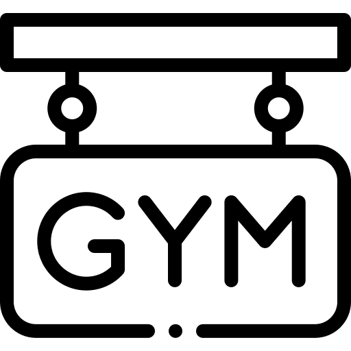Gym gym hanging training icon