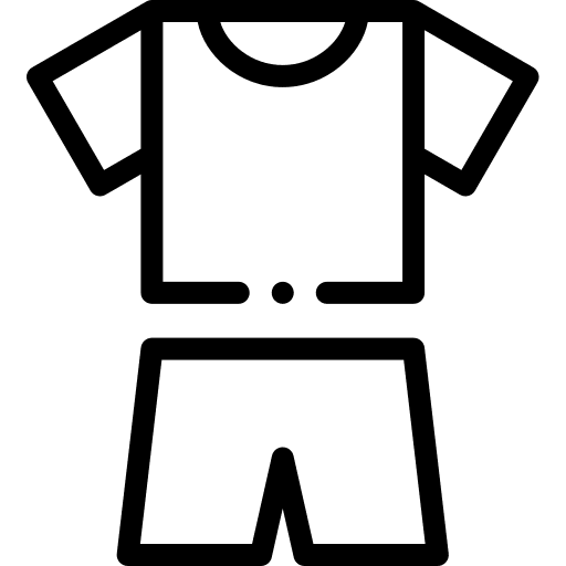 Sport wear shirt shorts sports and competition icon