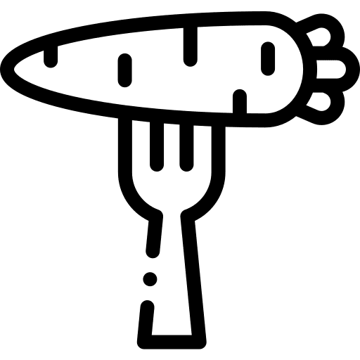 Healthy food carrot organic healthy food icon