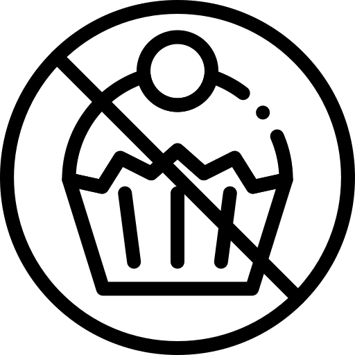 No sweets sweet cancel food and restaurant icon