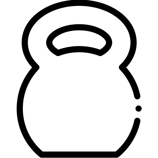 Weight kettlebells fitness weightlifting icon