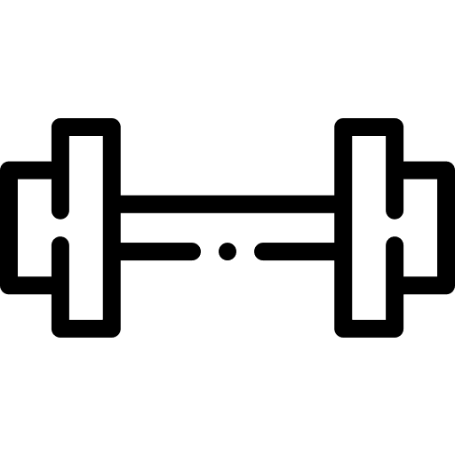 Dumbbell weights weight tools and utensils icon