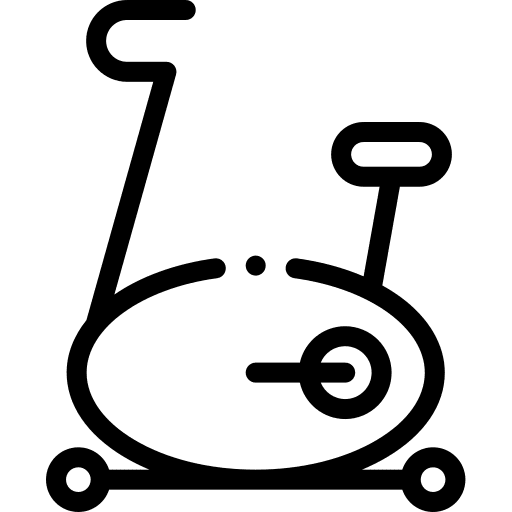 Stationary bike gym exercise stationary bike icon