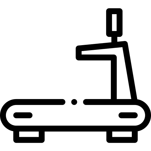 Treadmill sports and competition walk wellness icon