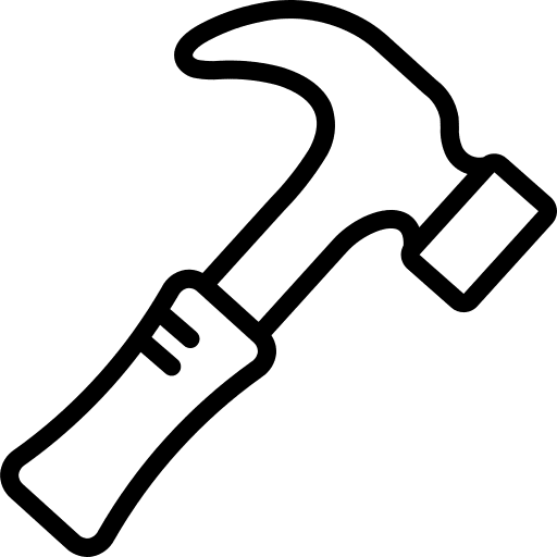 Hammer home repair hammer improvement icon