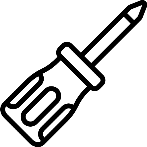 Screwdriver construction and tools home repair improvement icon