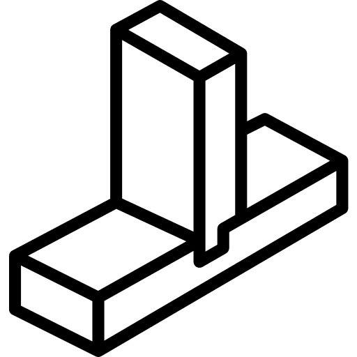 Through through repair joint icon