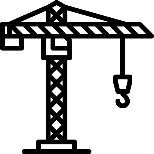 Crane hook crane lift icon