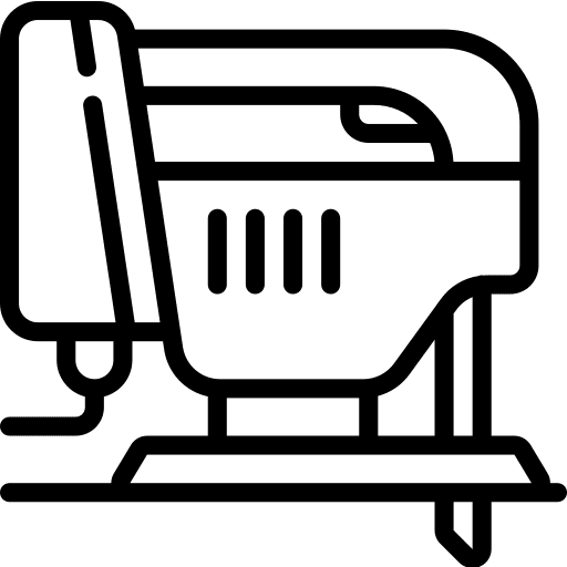 Jigsaw construction and tools repair cutter icon