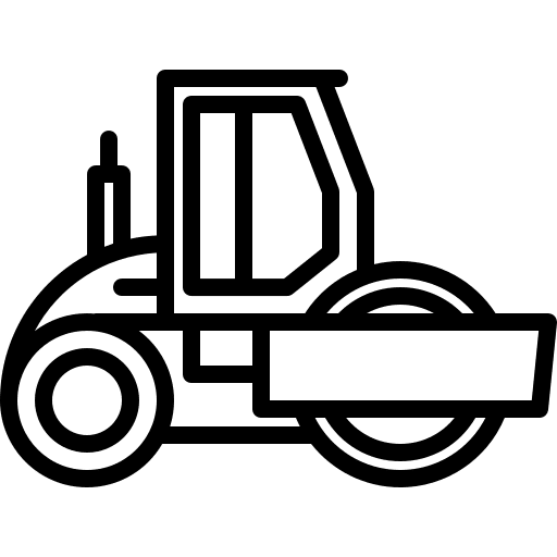 Roller construction and tools truck roller icon