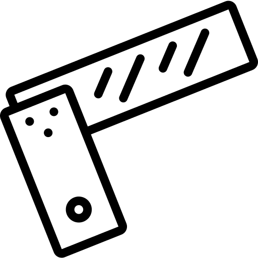 Square carpentry carpenter tools and utensils icon