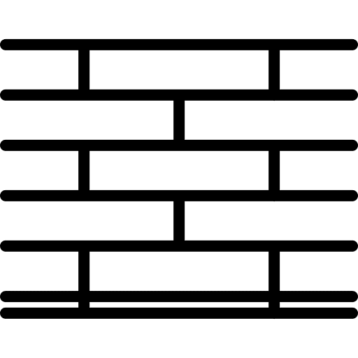 Brick wall construction home repair buildings icon