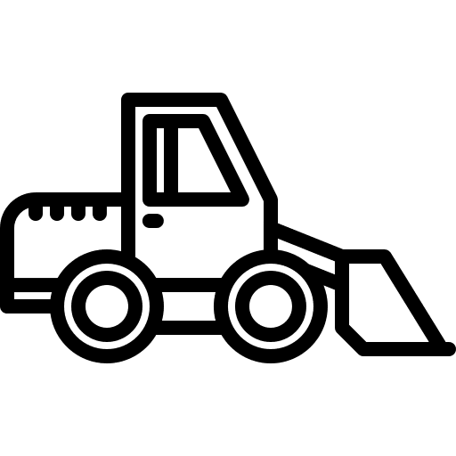 Bulldozer transport bulldozer construction and tools icon