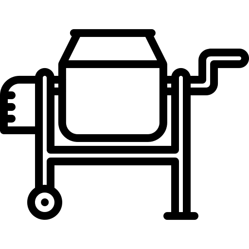Concrete concrete repair tools icon