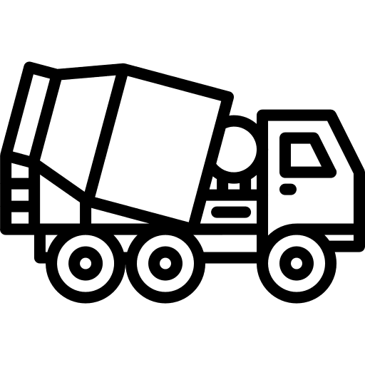 Concrete repair builder transportation icon