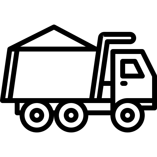 Truck construction and tools builder construction icon