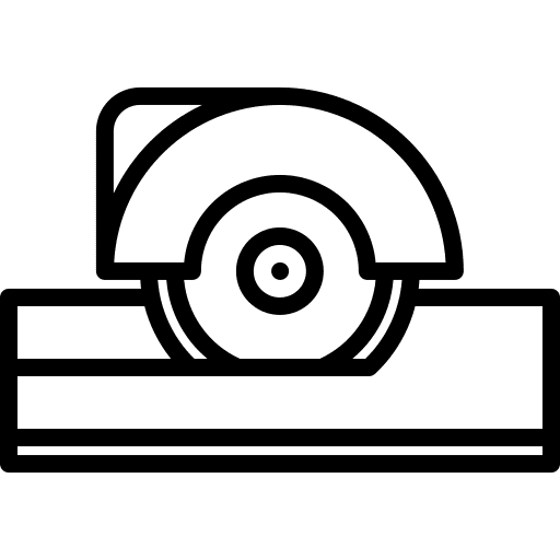 Circular saw construction and tools saw electronics icon