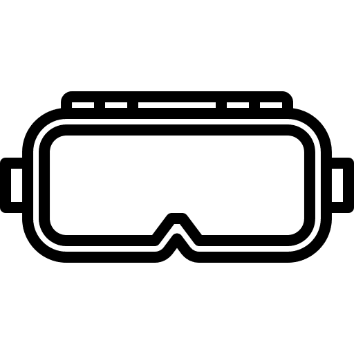 Safety goggles security equipment construction and tools icon