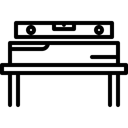 Spirit level instrument board tools and utensils icon