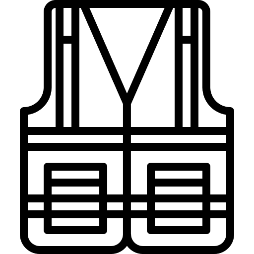 Vest protection worker fashion icon