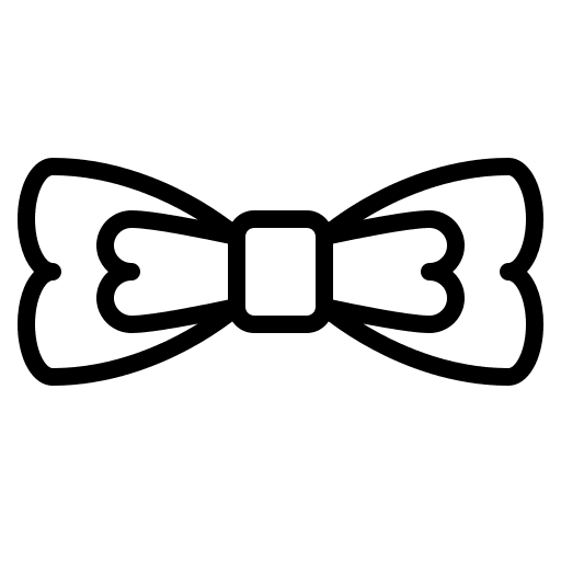 Bow tie elegant clothing fashion icon