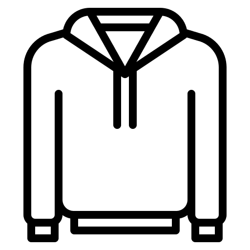 Hoodie style clothes sweatshirt icon