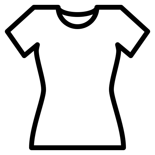 Tshirt clothing tshirt femenine icon