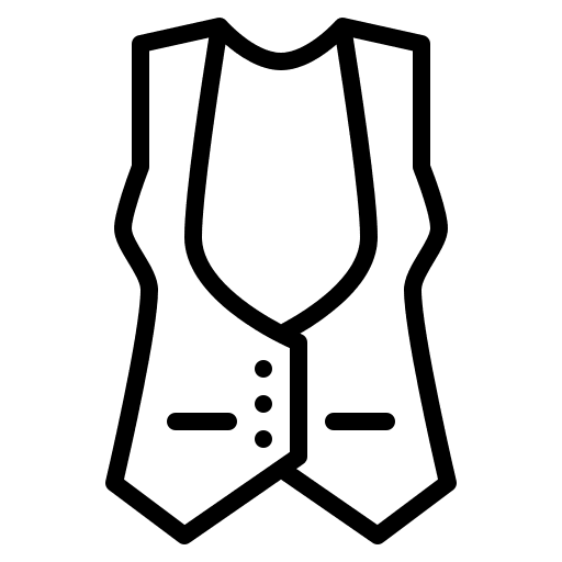 Waistcoat female waistcoat suit icon