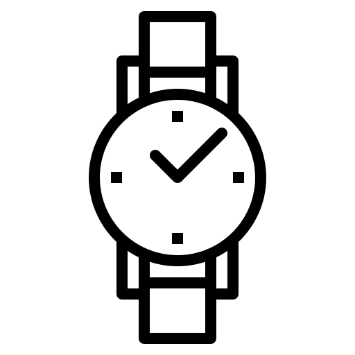 Wristwatch bracelet fashion watch icon