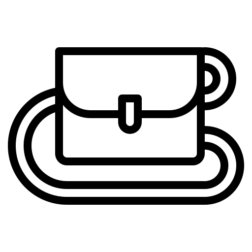 Bag fashion purse clothing icon