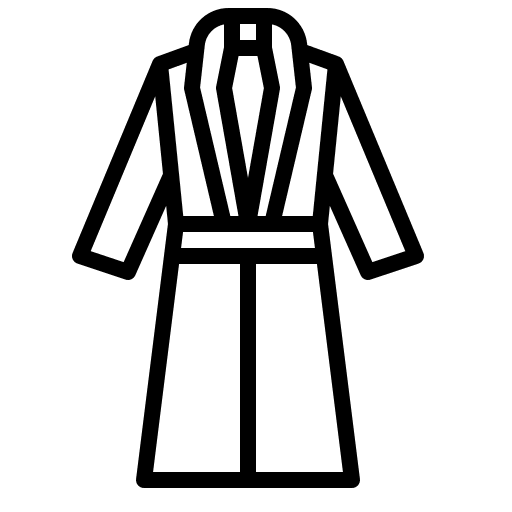 Bathrobe bathroom fashion clothing icon