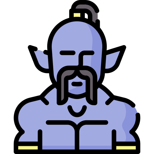 Genie folklore characters costume icon