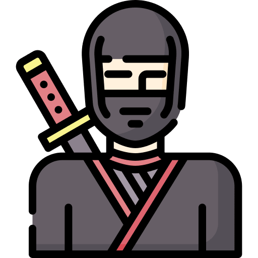 Ninja costume avatar people icon