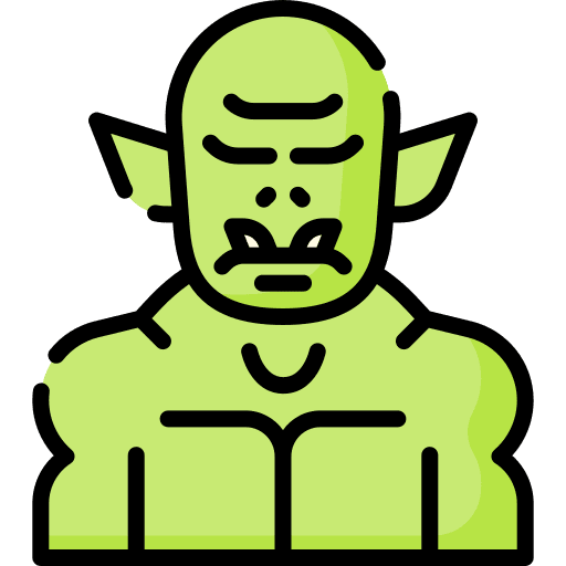 Ogre characters ogre halloween icon