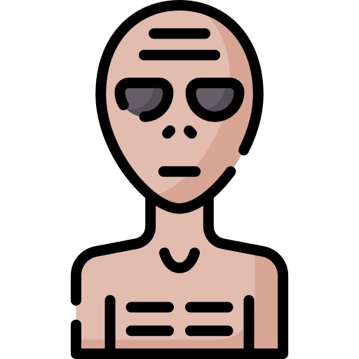 Alien people costume alien icon